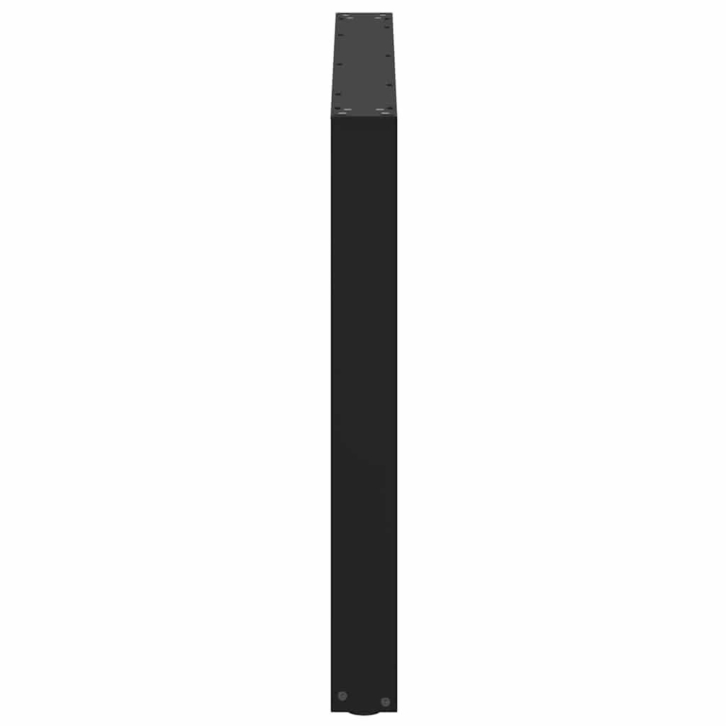 Esstischbeine U-Form 3 Stk. Schwarz 100x(72-73) cm Stahl