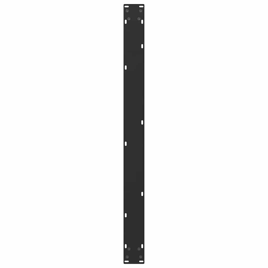 Esstischbeine U-Form 3 Stk. Schwarz 100x(72-73) cm Stahl