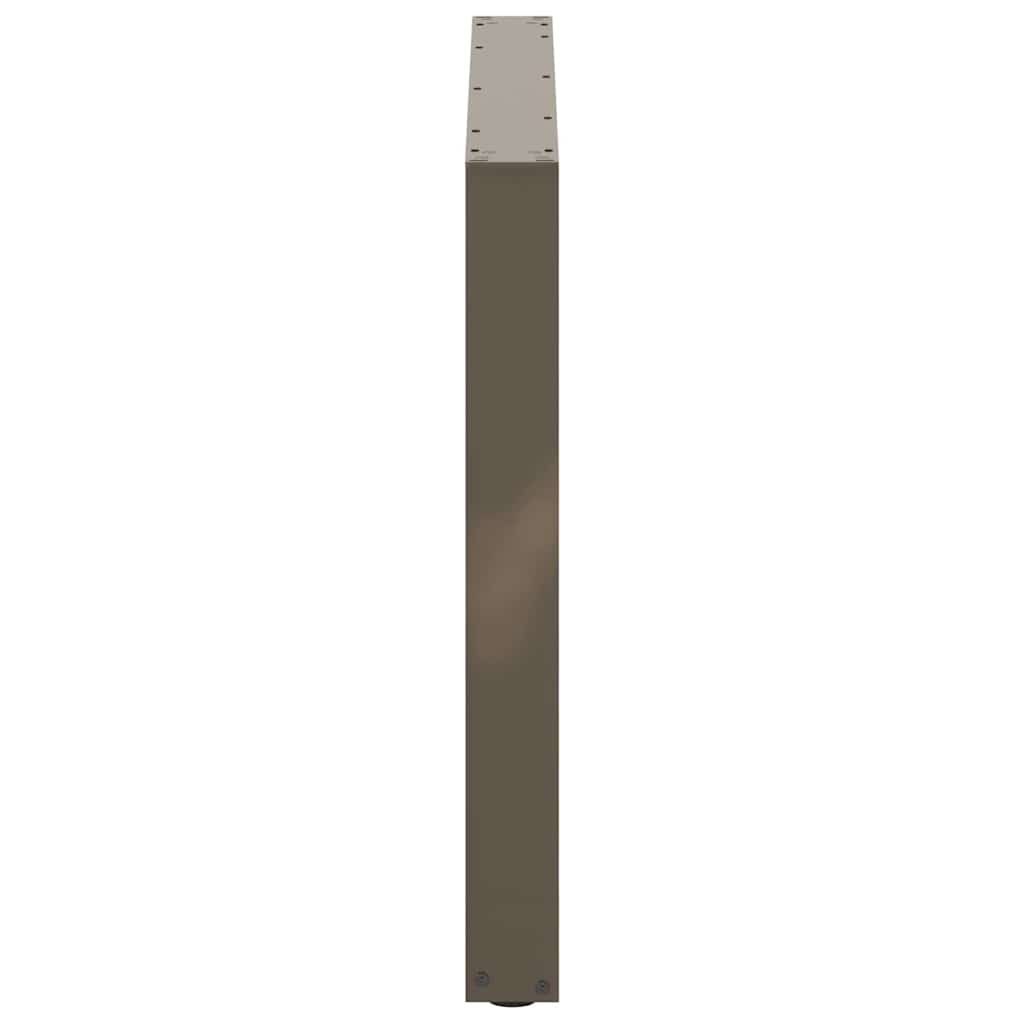 Esstischbeine U-Form 3 Stk. Naturstahl 100x(72-73) cm Stahl