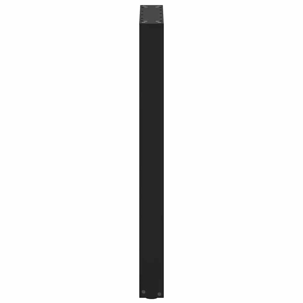 Bartischbeine U-Form 2 Stk. Schwarz 50x(90-91) cm Stahl