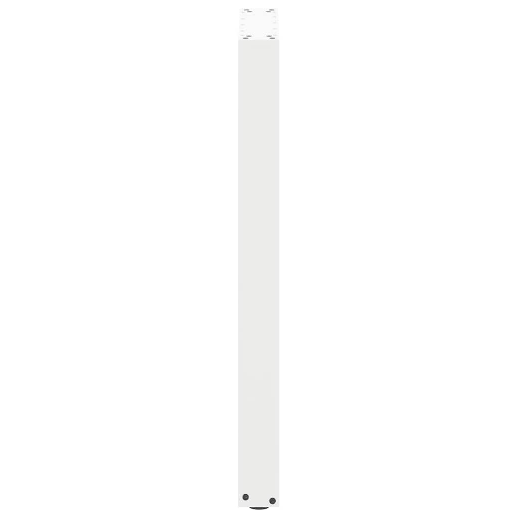Bartischbeine U-Form 2 Stk. Weiß 50x(90-91) cm Stahl