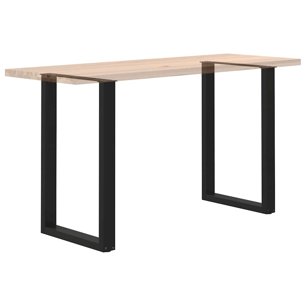 Bartischbeine U-Form 2 Stk. Schwarz 60x(90-91) cm Stahl