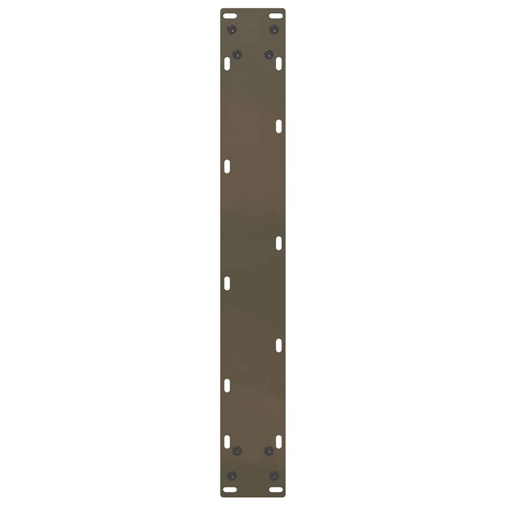 Bartischbeine U-Form 2 Stk. Naturstahl 60x(90-91) cm Stahl