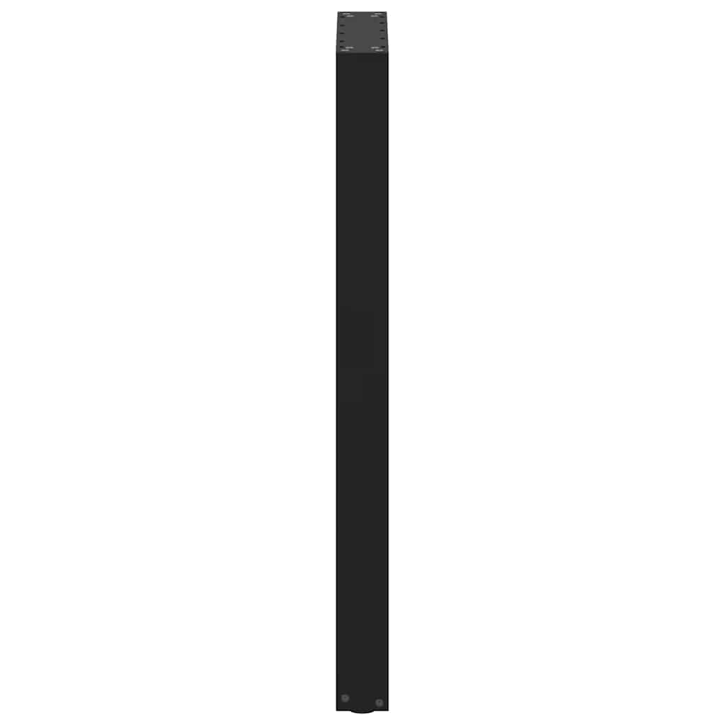 Bartischbeine U-Form 2 Stk. Schwarz 40x(100-101) cm Stahl