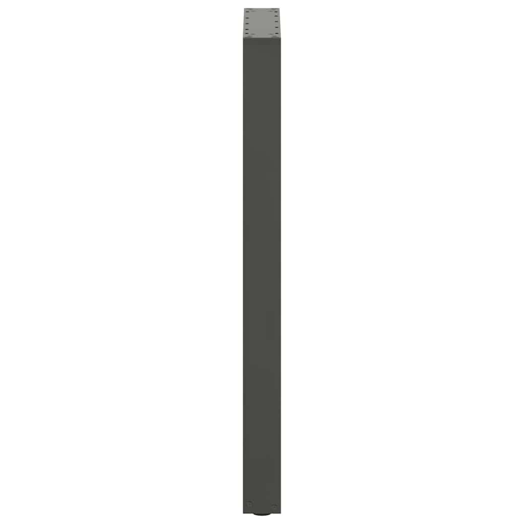 Bartischbeine U-Form 2 Stk. Anthrazit 50x(100-101) cm Stahl