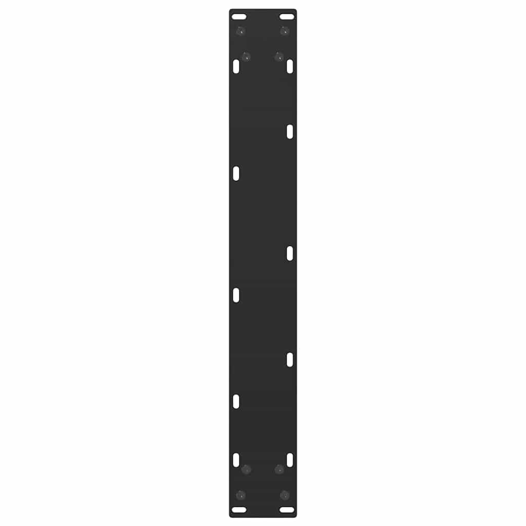 Bartischbeine U-Form 2 Stk. Schwarz 60x(100-101) cm Stahl