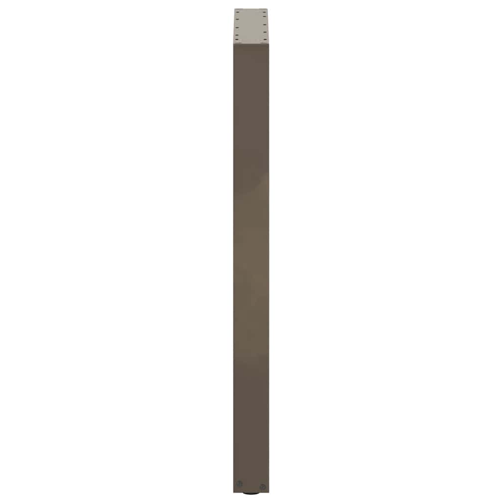 Bartischbeine U-Form 2 Stk. Naturstahl 60x(100-101) cm Stahl