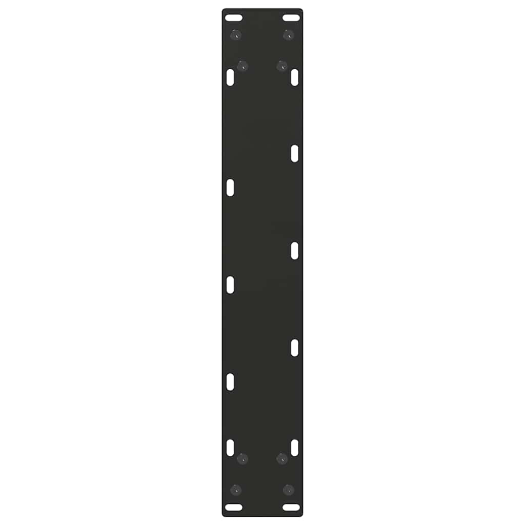 Bartischbeine U-Form 2 Stk. Schwarz 40x(110-111) cm Stahl