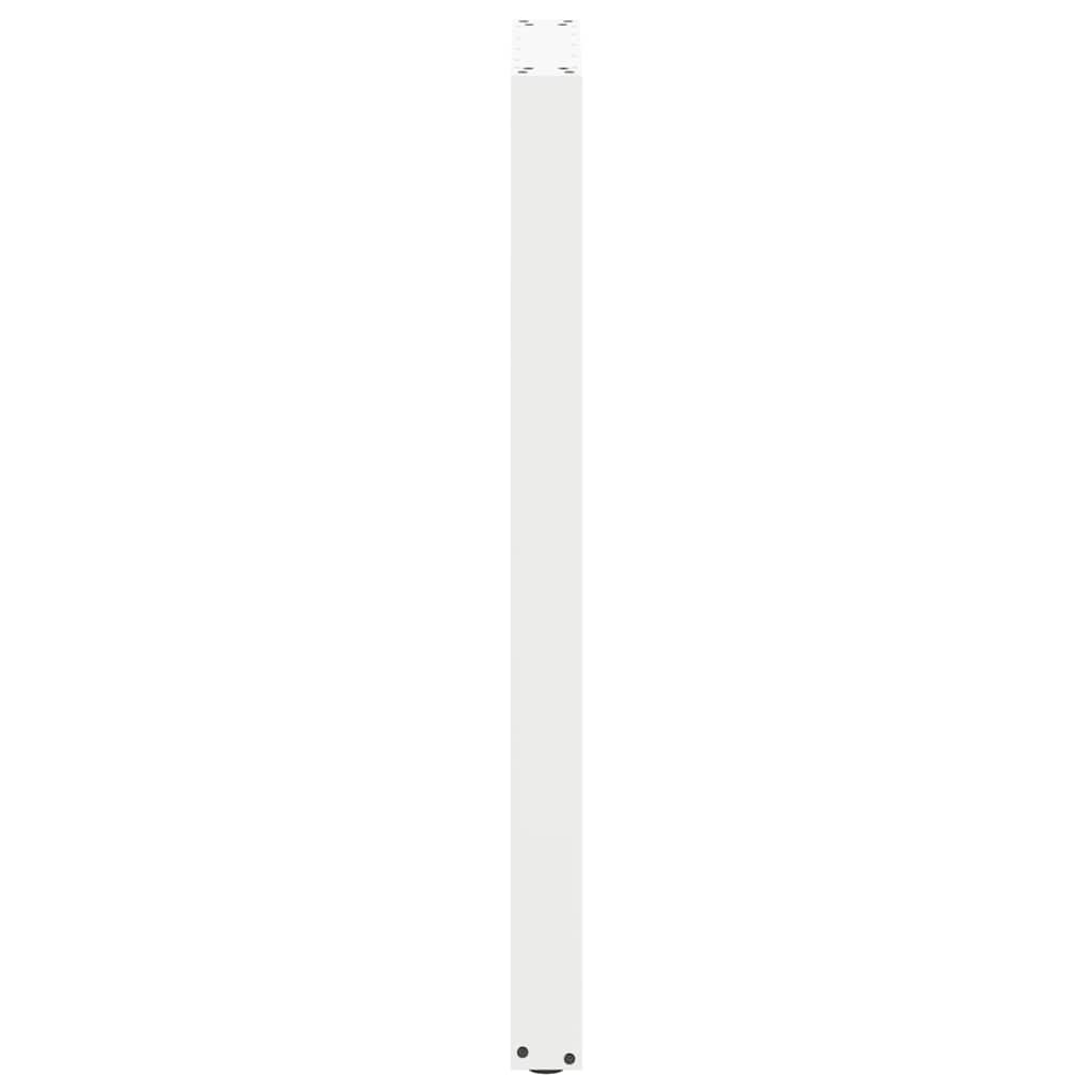 Bartischbeine U-Form 2 Stk. Weiß 40x(110-111) cm Stahl