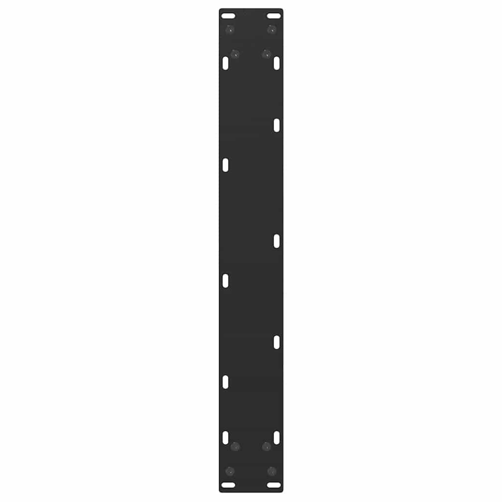 Bartischbeine U-Form 2 Stk. Schwarz 60x(110-111) cm Stahl