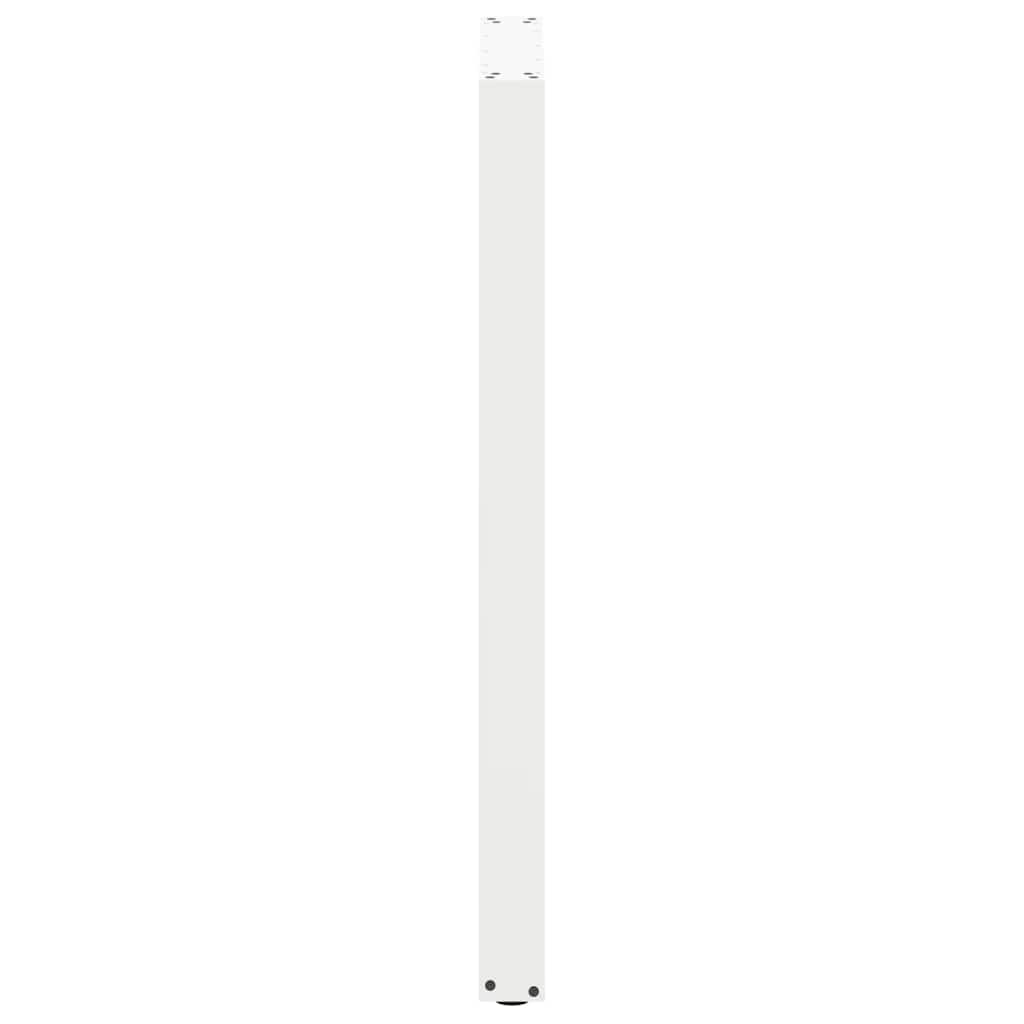 Bartischbeine U-Form 2 Stk. Weiß 60x(110-111) cm Stahl