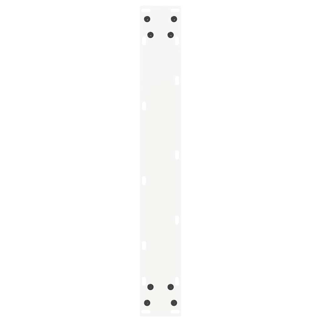 Bartischbeine U-Form 2 Stk. Weiß 60x(110-111) cm Stahl