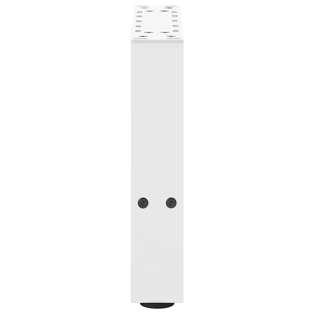 Couchtischbeine Weiß 2 Stk. 40x(30-31) cm Stahl