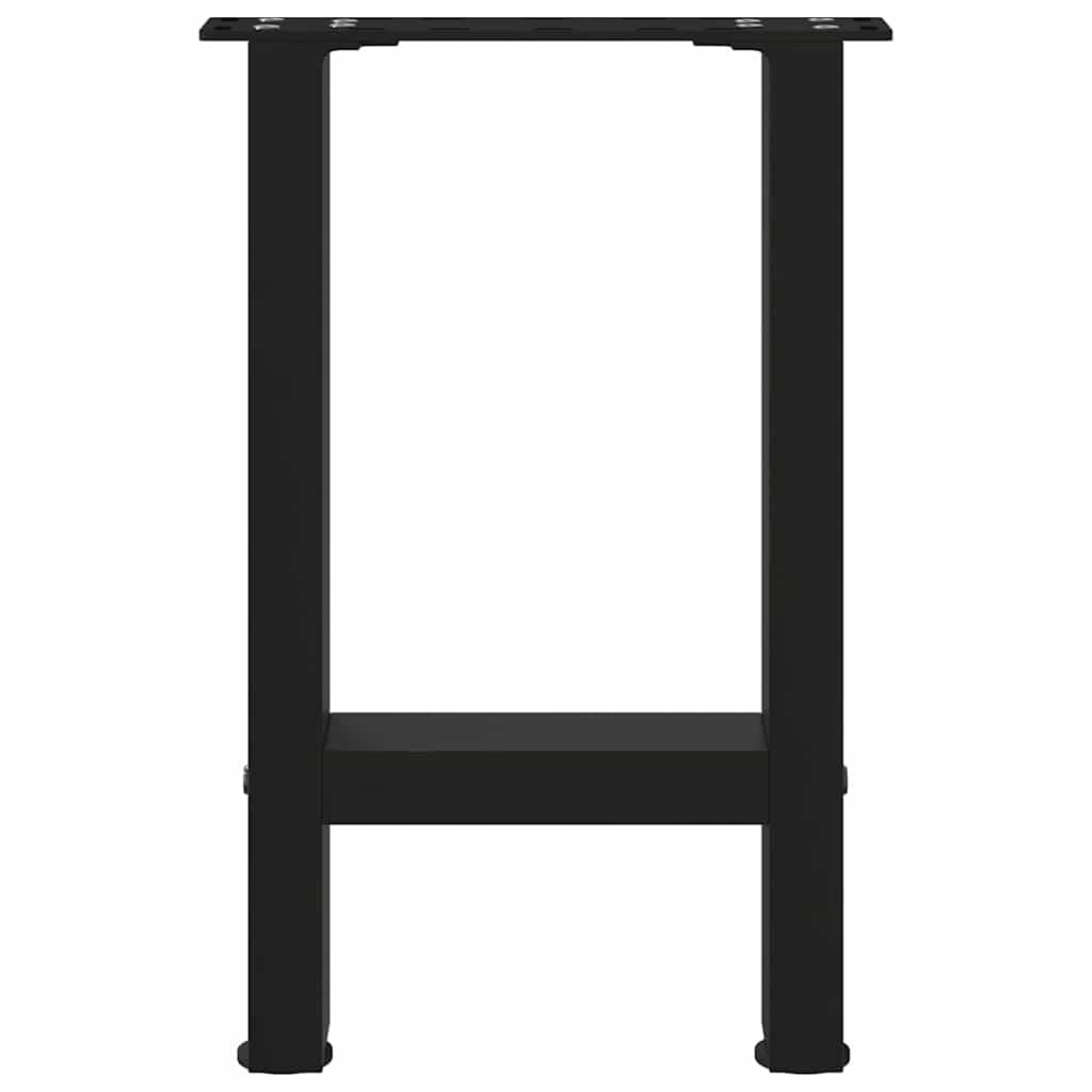 Couchtischbeine Schwarz 2 Stk. 28x(42-43) cm Stahl
