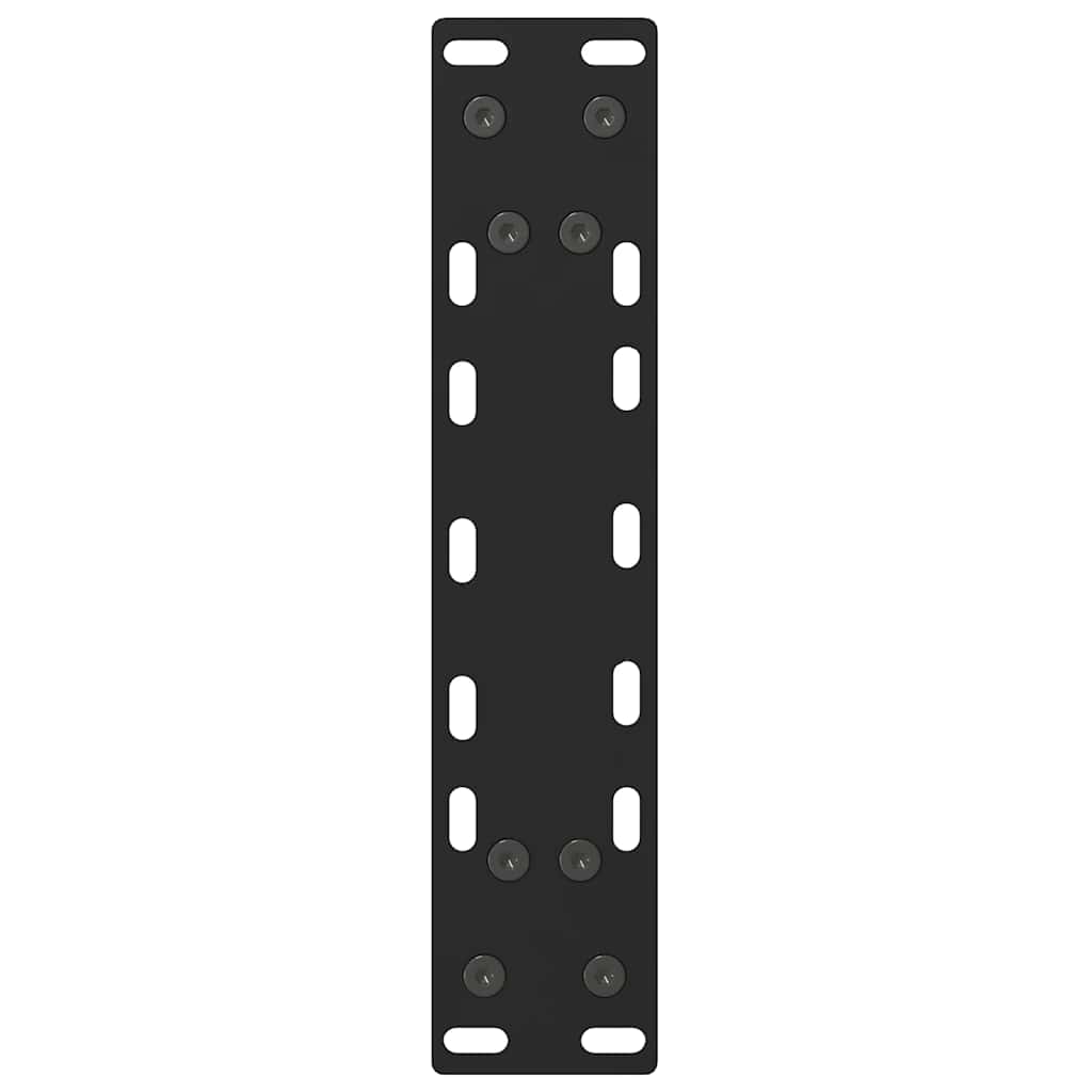 Couchtischbeine Schwarz 2 Stk. 28x(42-43) cm Stahl