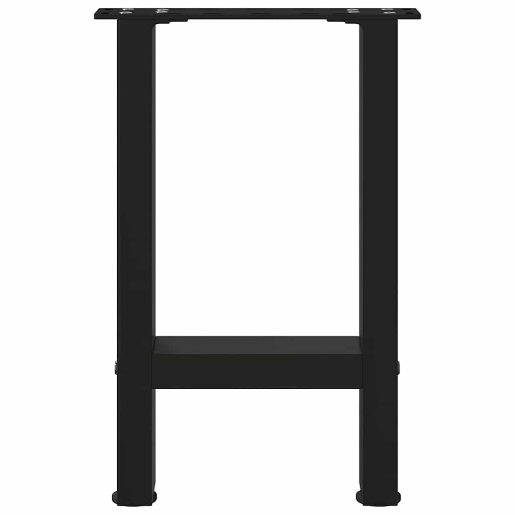 Couchtischbeine Schwarz 2 Stk. 38x(42-43) cm Stahl