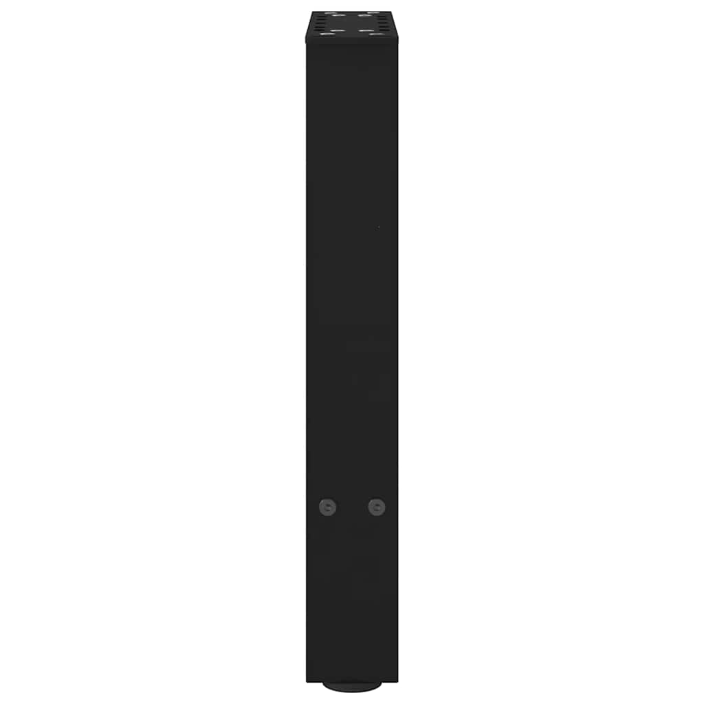 Couchtischbeine Schwarz 2 Stk. 38x(42-43) cm Stahl