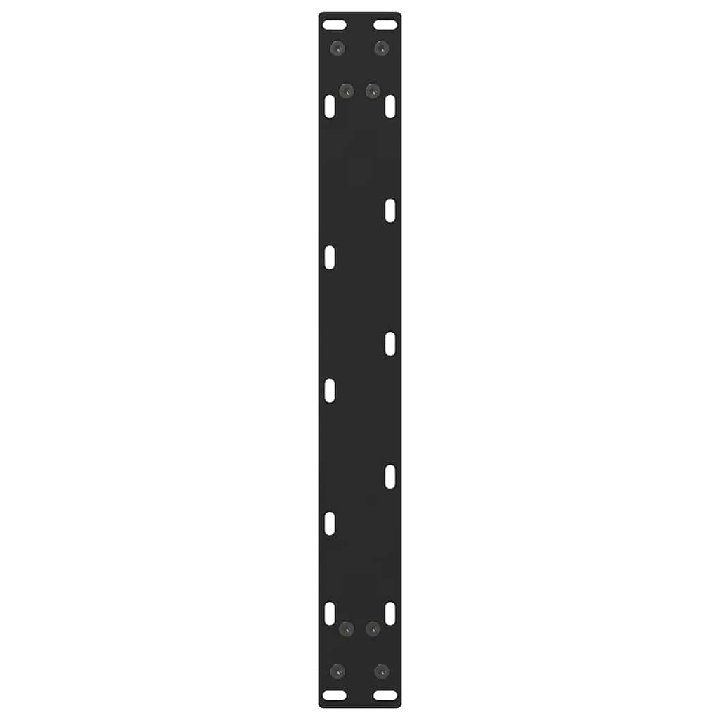 Couchtischbeine Schwarz 2 Stk. 70x(42-43) cm Stahl