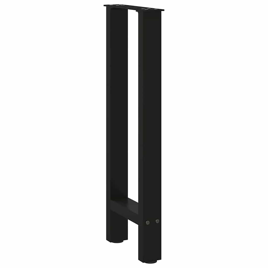 Konsolentischbeine Schwarz 2 Stk. 28x(72-73) cm Stahl