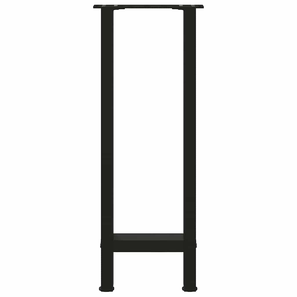 Konsolentischbeine Schwarz 2 Stk. 28x(72-73) cm Stahl