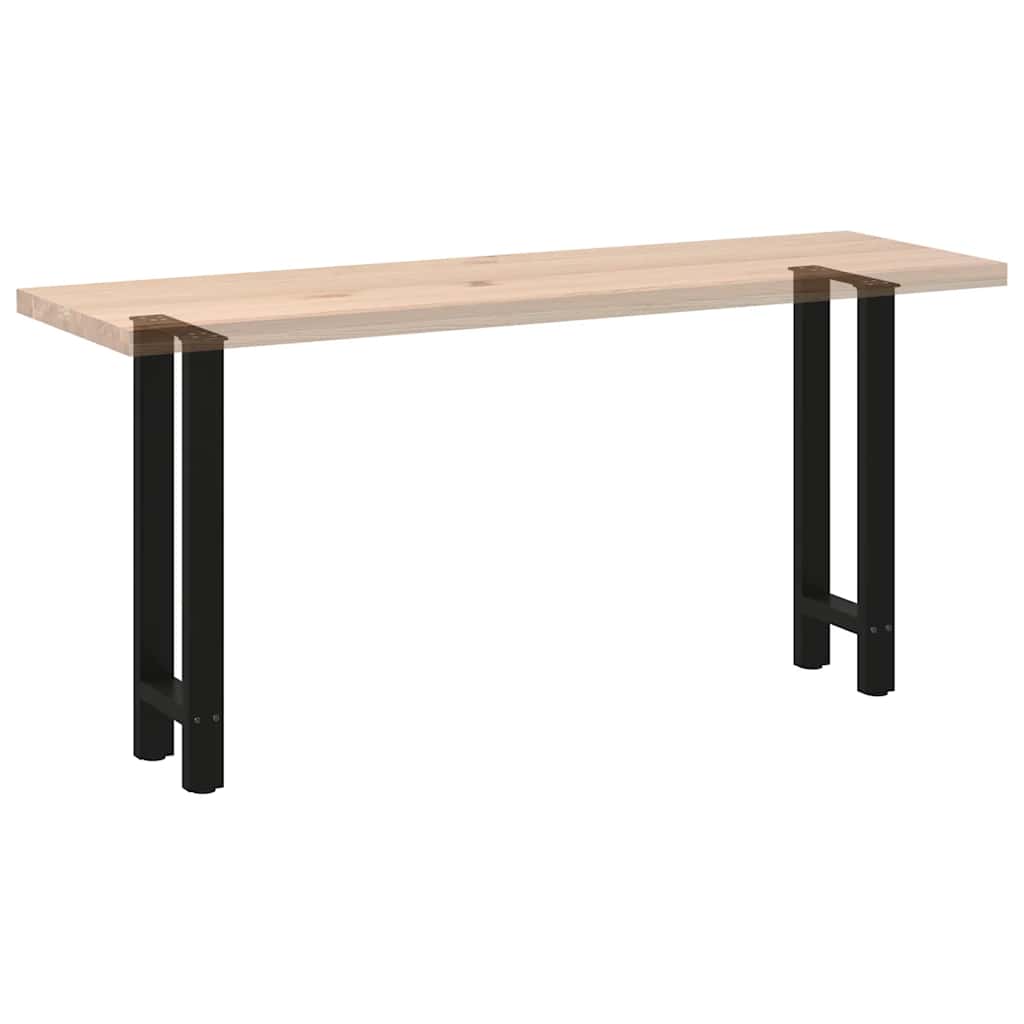Konsolentischbeine Schwarz 2 Stk. 28x(72-73) cm Stahl