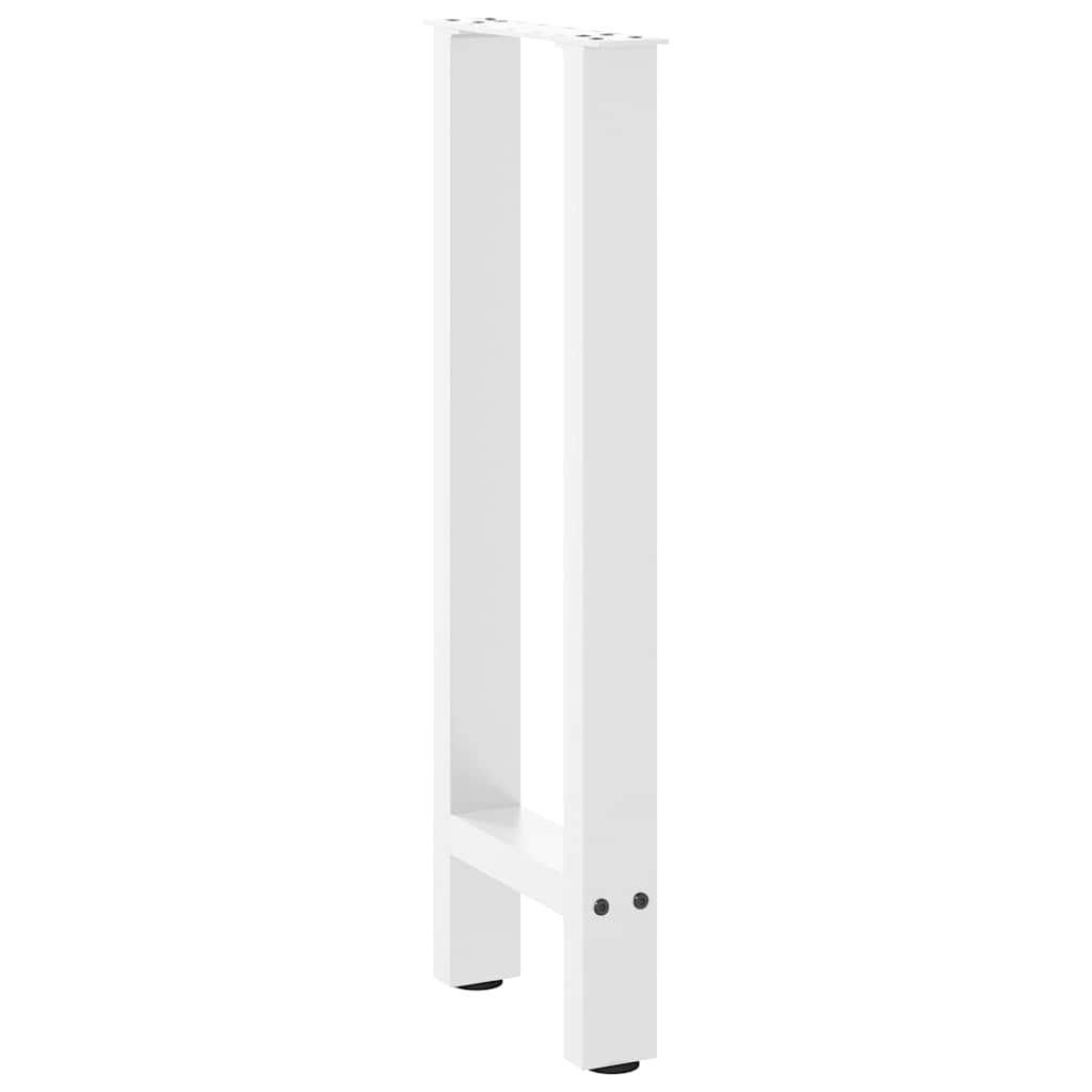 Konsolentischbeine Weiß 2 Stk. 28x(72-73) cm Stahl