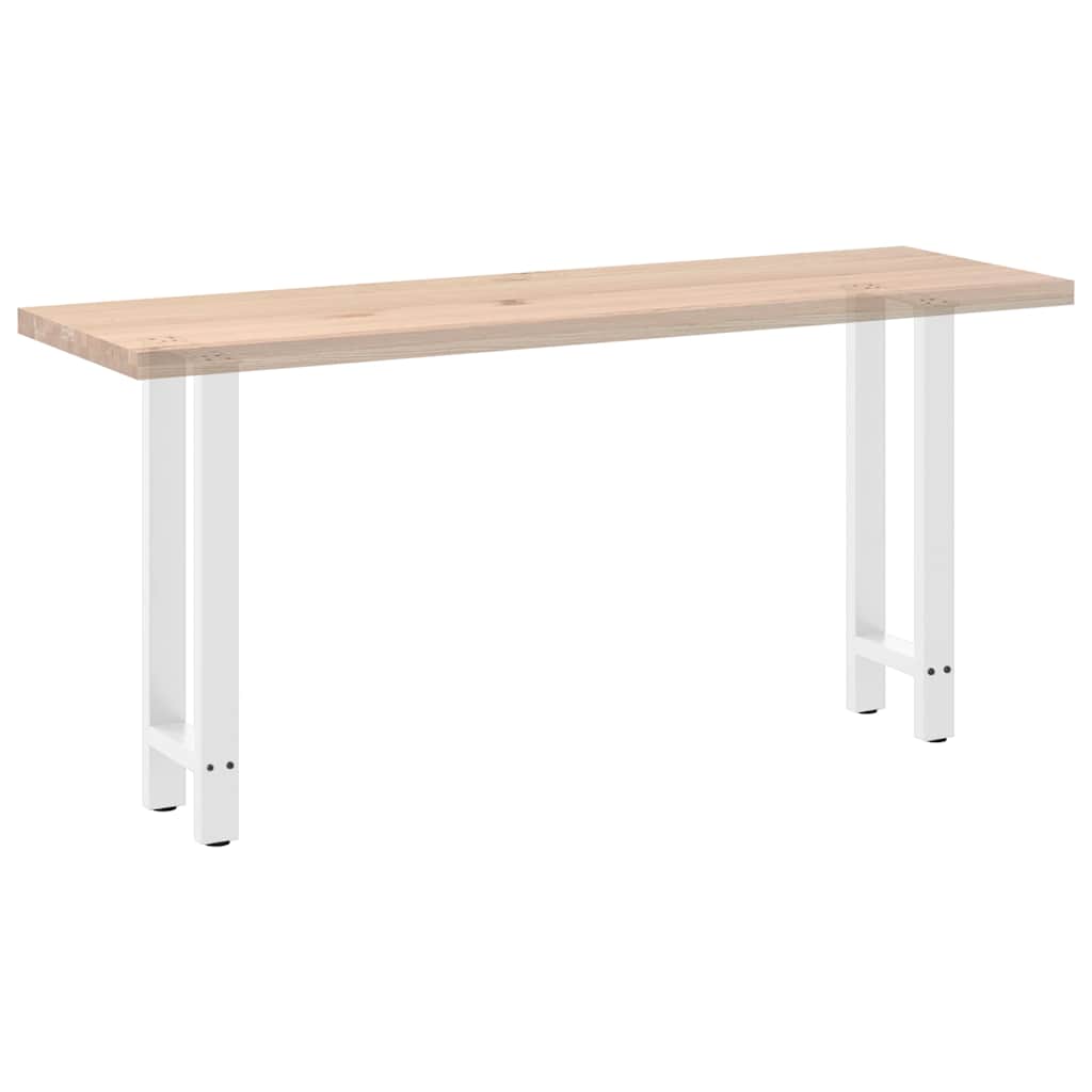 Konsolentischbeine Weiß 2 Stk. 28x(72-73) cm Stahl