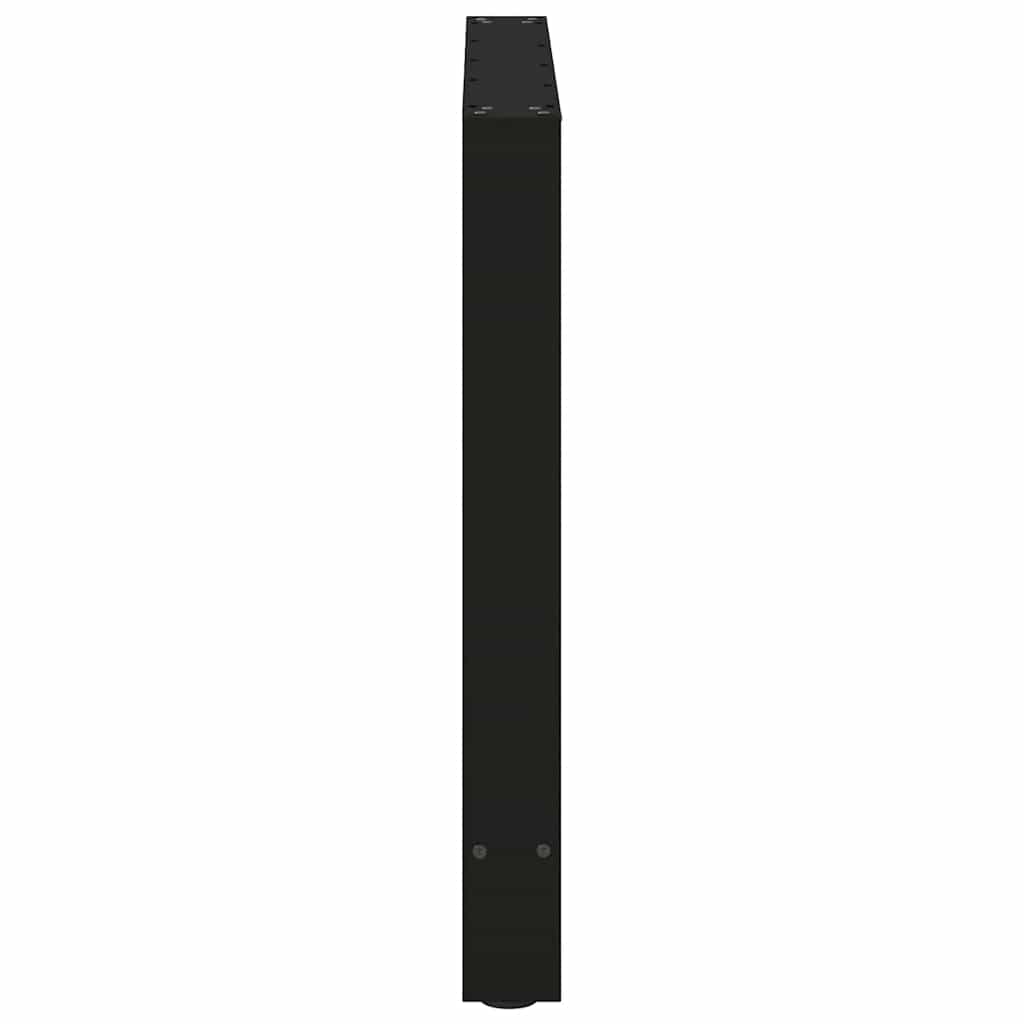 Esstischbeine Schwarz 2 Stk. 70x(72-73) cm Stahl