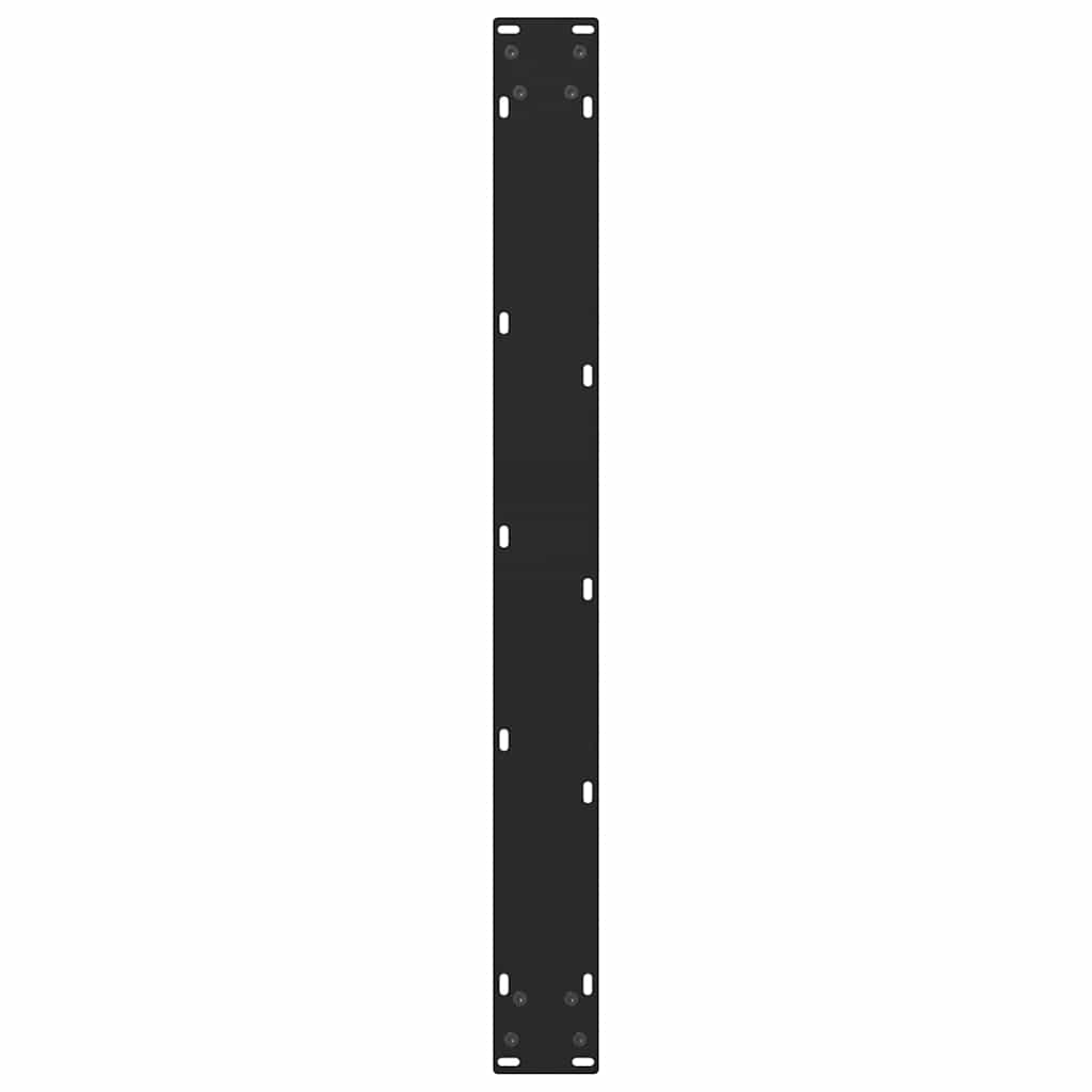 Esstischbeine Schwarz 2 Stk. 70x(72-73) cm Stahl