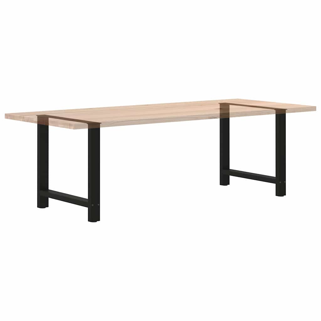 Esstischbeine Schwarz 2 Stk. 70x(72-73) cm Stahl