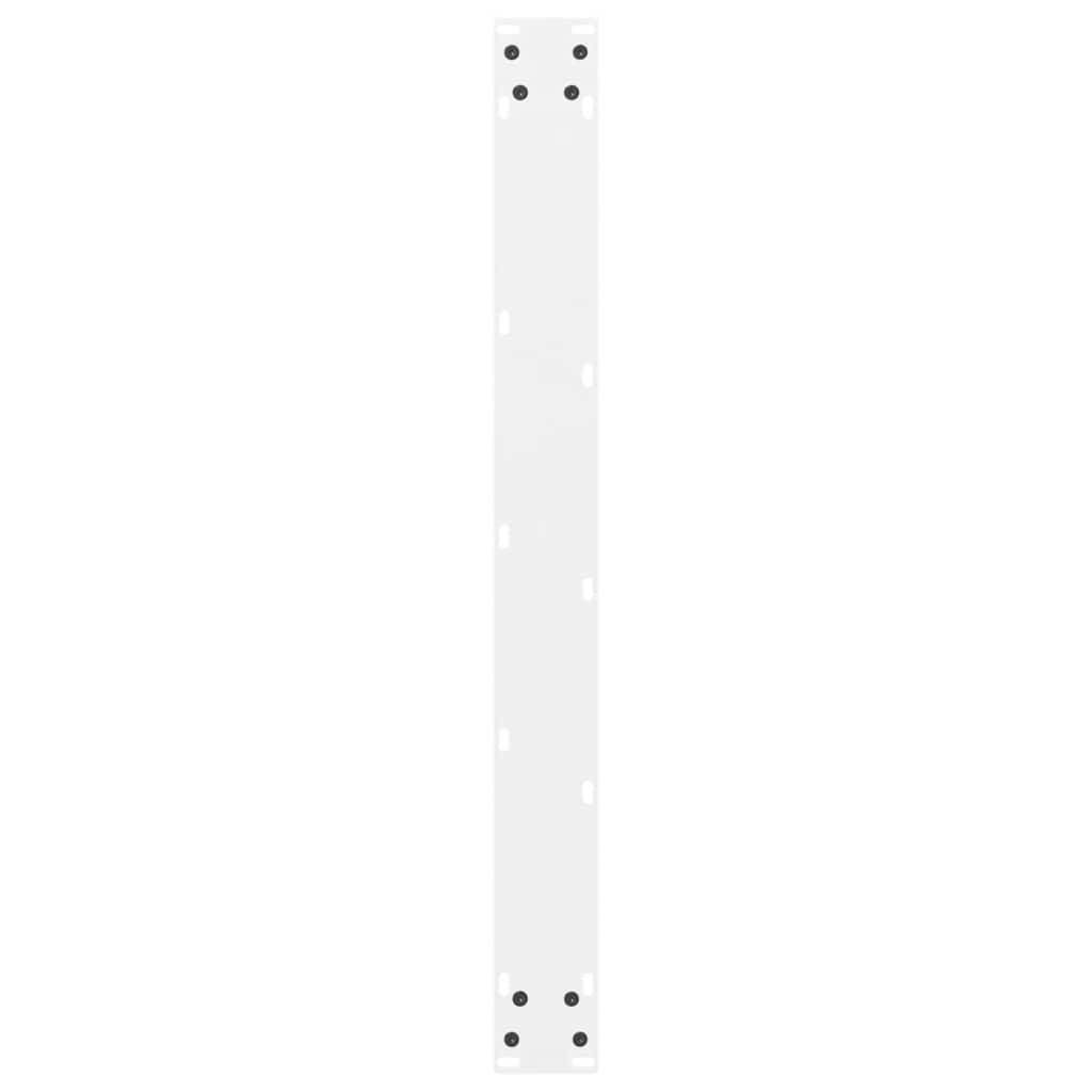 Esstischbeine Weiß 2 Stk. 70x(72-73) cm Stahl
