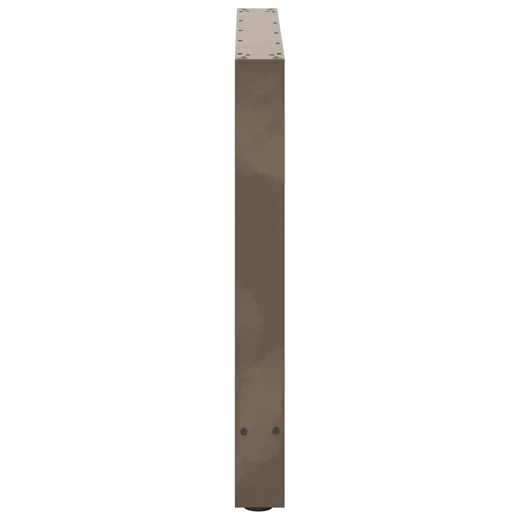Esstischbeine Naturstahl 2 Stk. 70x(72-73) cm Stahl