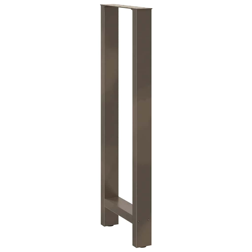 Bartischbeine Naturstahl 2 Stk. 50x(110-111) cm Stahl
