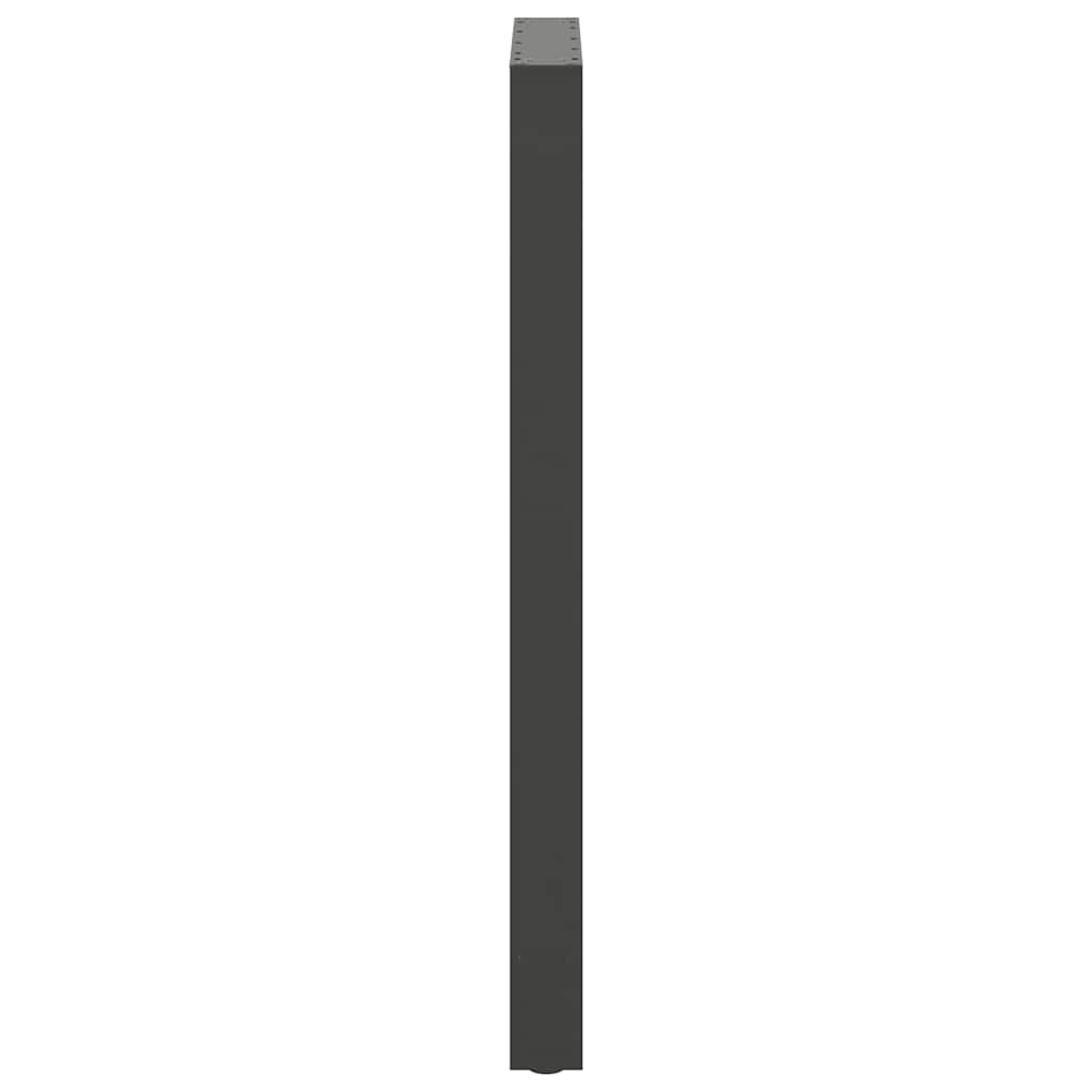 Bartischbeine Anthrazit 2 Stk. 60x(110-111) cm Stahl