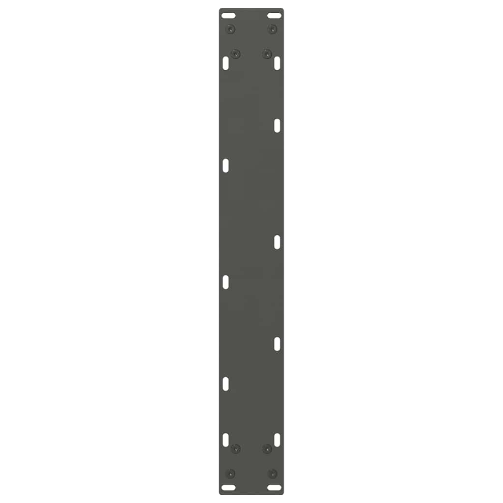 Bartischbeine Anthrazit 2 Stk. 60x(110-111) cm Stahl