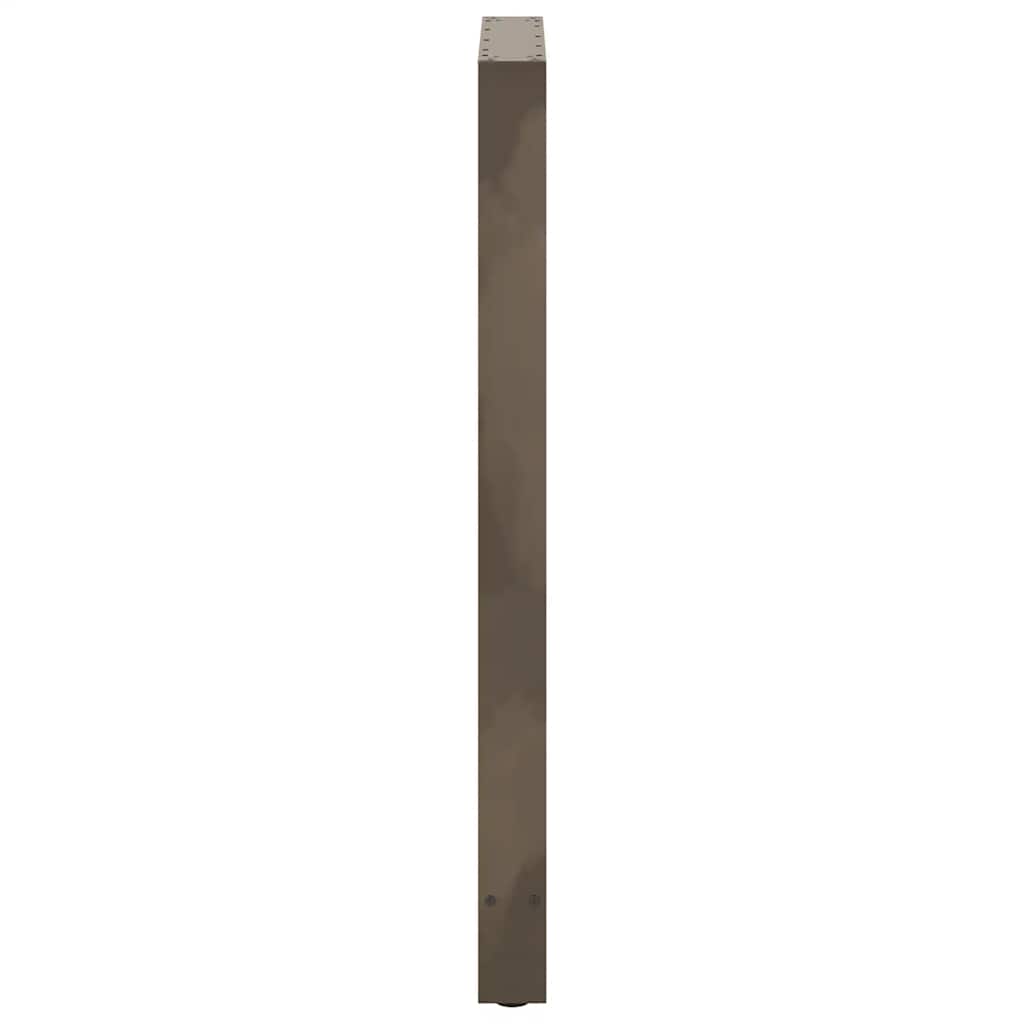 Bartischbeine Naturstahl 2 Stk. 60x(110-111) cm Stahl