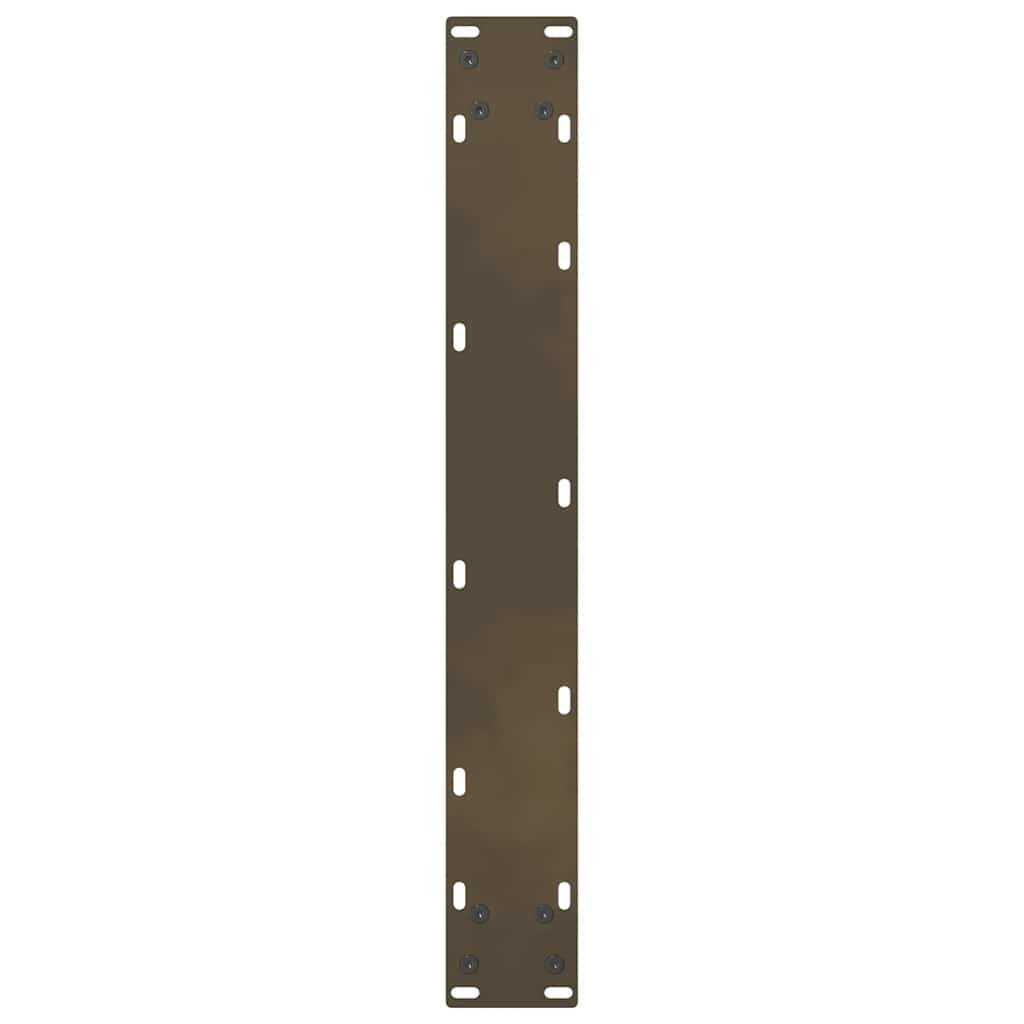 Bartischbeine Naturstahl 2 Stk. 60x(110-111) cm Stahl