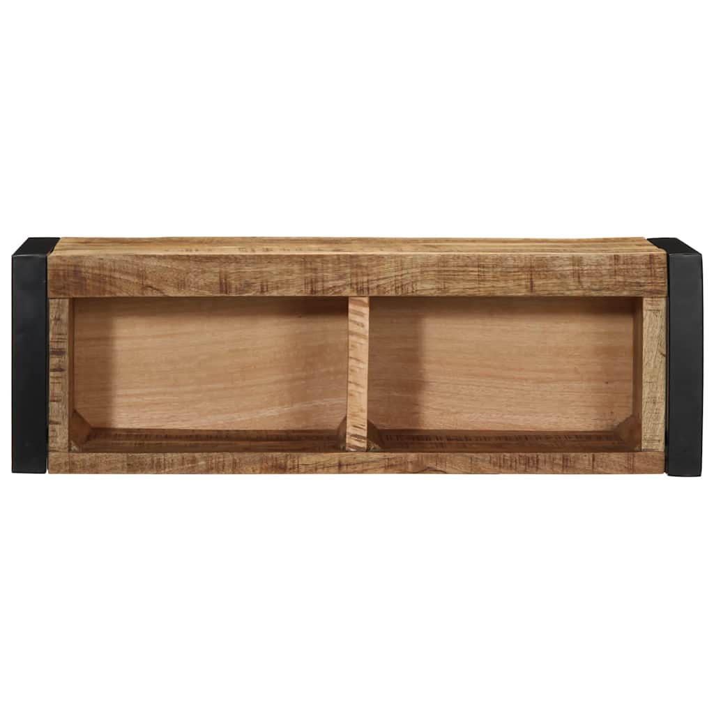 TV-Schrank 80x30x25 cm Raues Massivholz Mango