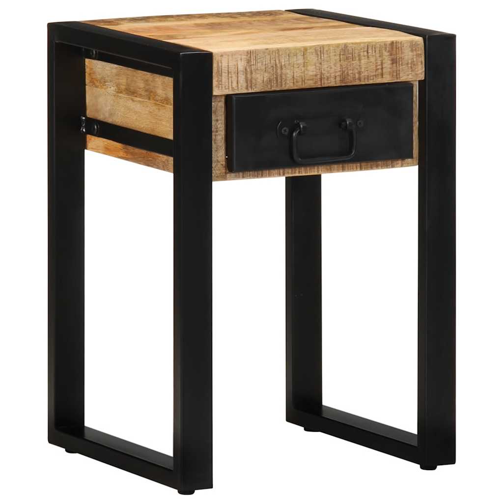 Beistelltisch 35x35x50 cm Raues Massivholz Mango