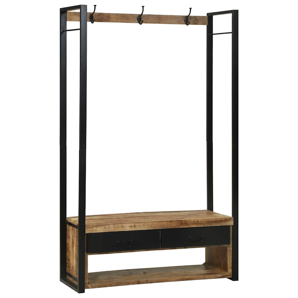 Kleiderständer Braun 110 x 40 x 179 cm Massivholz Mango