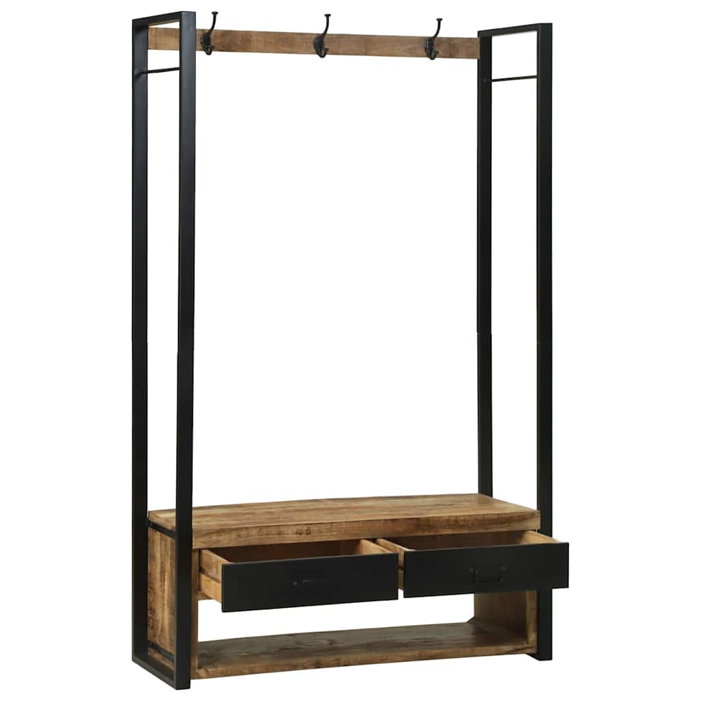 Kleiderständer Braun 110 x 40 x 179 cm Massivholz Mango