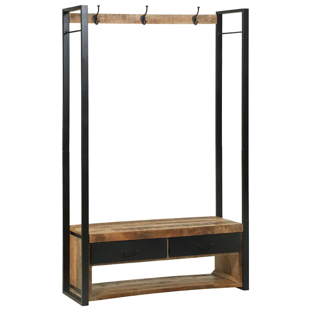 Kleiderständer Braun 110 x 40 x 179 cm Massivholz Mango