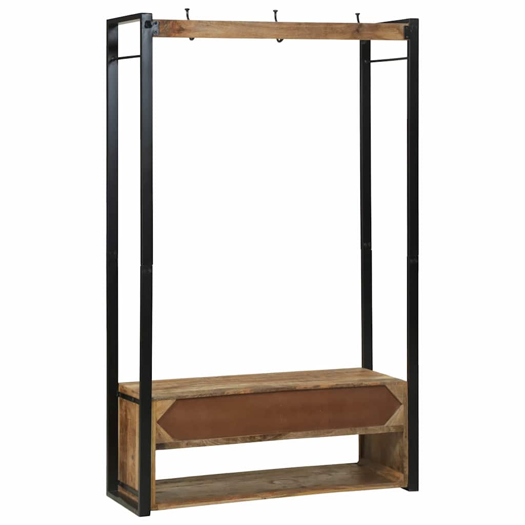 Kleiderständer Braun 110 x 40 x 179 cm Massivholz Mango