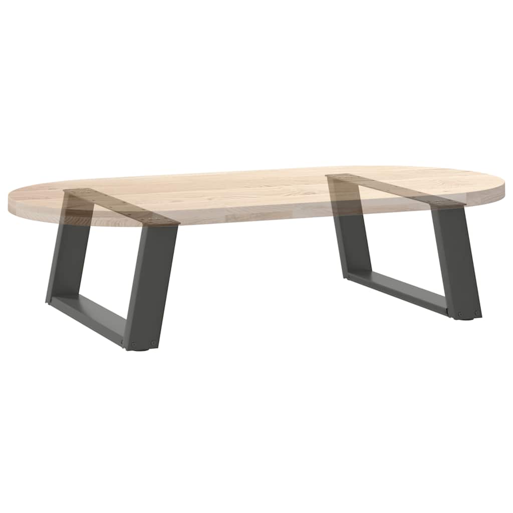 Couchtischbeine U-Form 2 Stk. Anthrazit 60x(30-31) cm Stahl