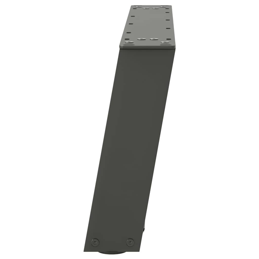 Couchtischbeine U-Form 2 Stk. Anthrazit 70x(30-31) cm Stahl