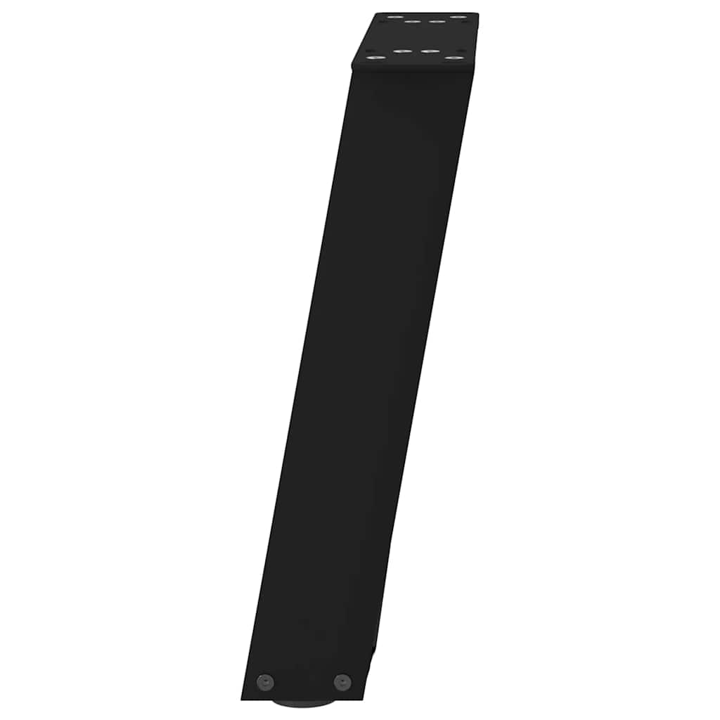 Couchtischbeine U-Form 2 Stk. Schwarz 28x(42-43) cm Stahl