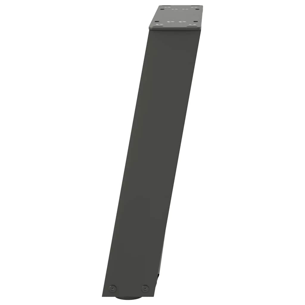 Couchtischbeine U-Form 2 Stk. Anthrazit 28x(42-43) cm Stahl