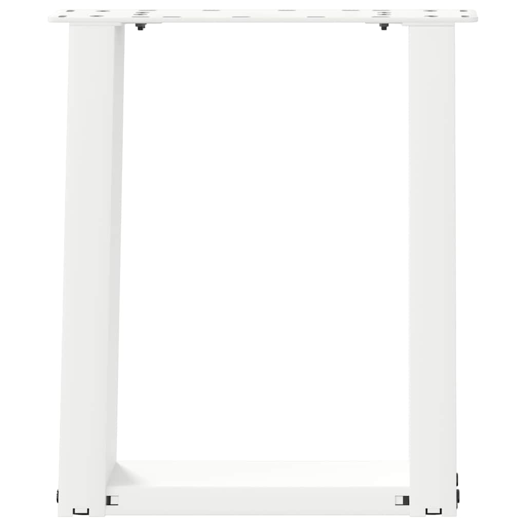 Couchtischbeine U-Form 2 Stk. Weiß 38x(42-43) cm Stahl