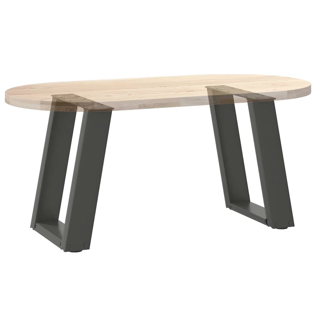 Couchtischbeine U-Form 2 Stk. Anthrazit 38x(42-43) cm Stahl