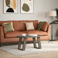 Couchtischbeine U-Form 2 Stk. Naturstahl 38x(42-43) cm Stahl